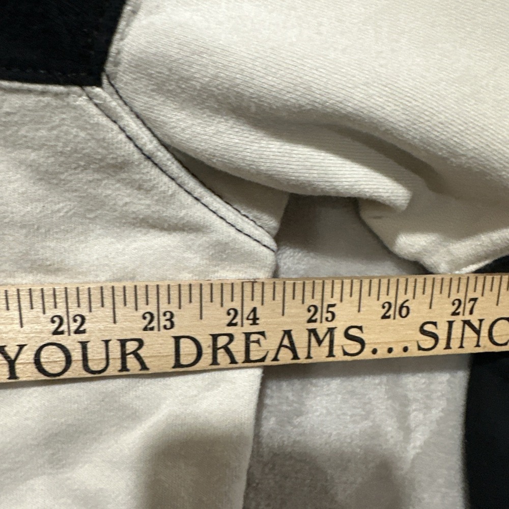 American Eagle Black and White New York Rugby Long Sleeve Shirt Women's Size M - Picture 6 of 7